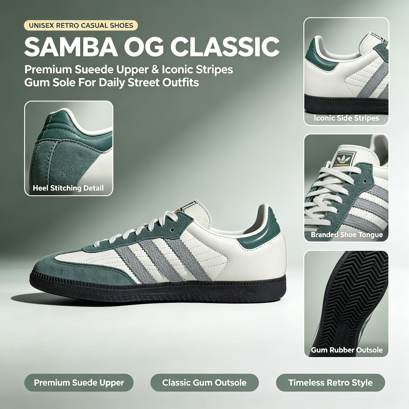 Adidas Shoes Samba - 아디다스 공식 정품 삼바 JP9222 가죽