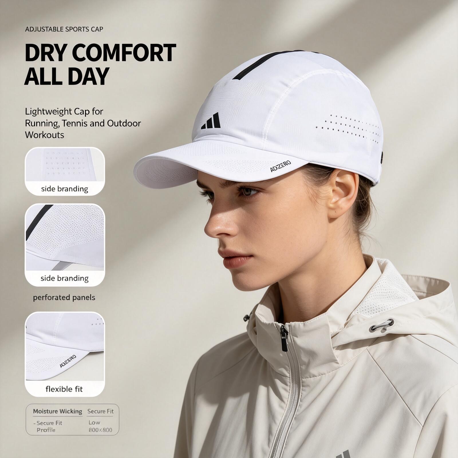 아디다스 화이트 러닝 캡 가볍고 통기성 좋은 스포츠 모 - Running Cap Lightweight 리뷰 및 가격