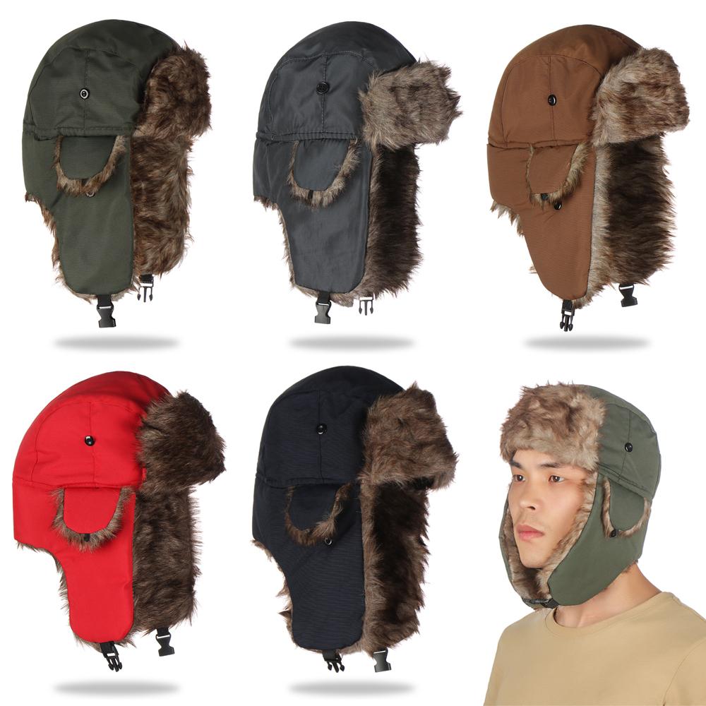 고품질 귀덮개 트래퍼 겨울 모자 캐주얼 러시아 우샨카  - Trapper Hat Ear Flap 리뷰 및 가격