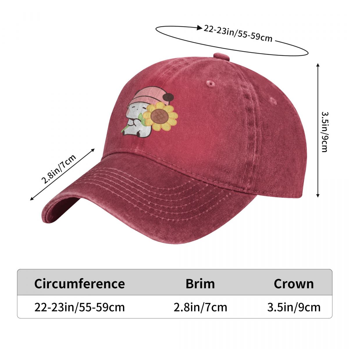 워싱 남성용 야구 모자, 해바라기 부부, 사랑 꽃, 트 - Golf Cap Dad 리뷰 및 가격